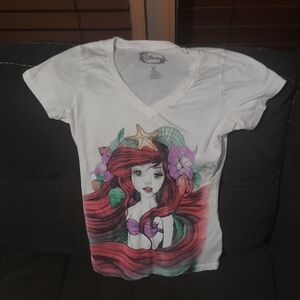 💥Disney White Ariel Short Sleeve Tee Size S